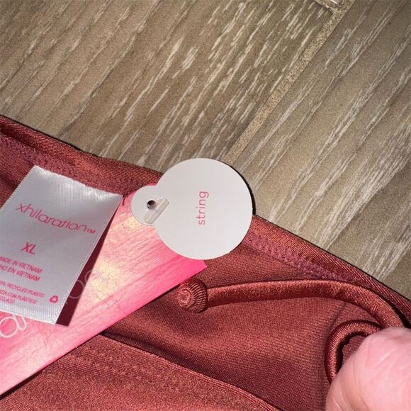 Xhilaration Women's XL Rust Red String Bikini Bottom Adjustable Ties - Picture 2 of 9